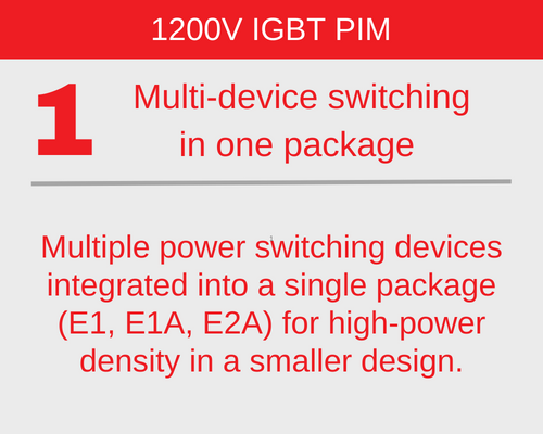 1200V IGBT PIM multi device switching in one package MCC-1