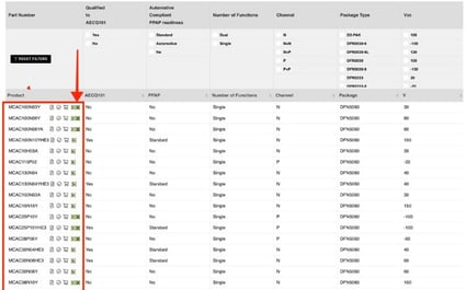 Download Free Symbols, PCB Footprints, & 3D STEP Files with MCC search page