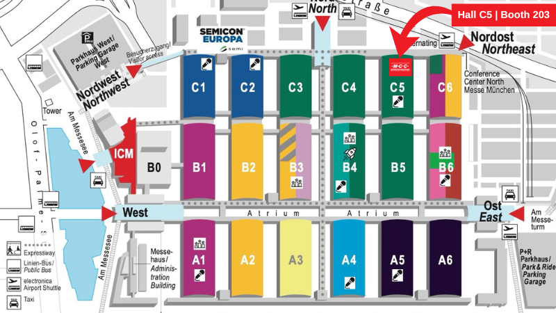 Hall C5  Booth 203 - electronica 2024 -mcc semi - micro commercial components (1)