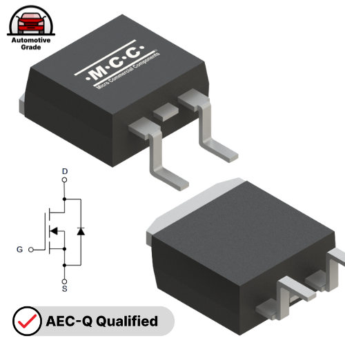 MCB3D0N04YLHE3 40V 3mΩ N-CHANNEL MOSFET D2PAK  AECQ-101 - micro commercial components - mcc semi 500x500
