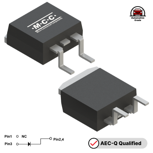 MCC Introduces Gen5 650V SiC Schottky Diode Series in D2‐PAK Packages  SICB2065XG5M- mcc semi - micro commercial components