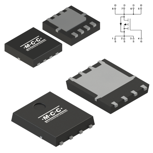 MCG052P10Y DFN3333 MCAC054P10Y DFN5060 Low Rdson 100V P-Channel MOSFET  - mcc semi - micro commercial components 500x500
