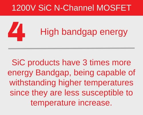 SiC N-channel MOSFET  Higher brandgap energy MCC-3