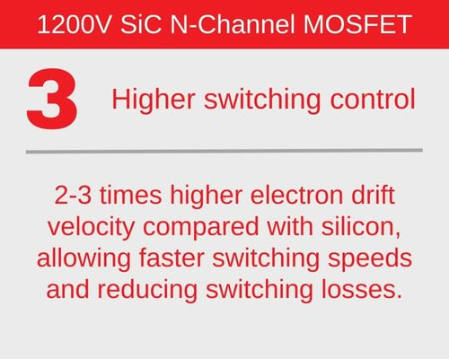SiC N-channel MOSFET Higher switching control MCC-1
