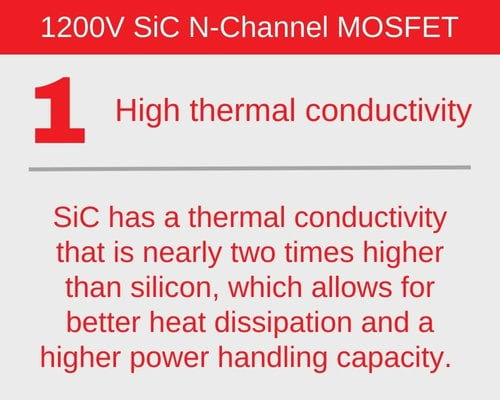 SiC N-channel MOSFET high thermal conductivity MCC-1