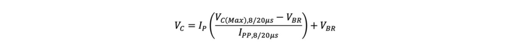 Step 4 - finding the clamping voltage V C for the transient - mcc semi - micro commercial components 1000x100