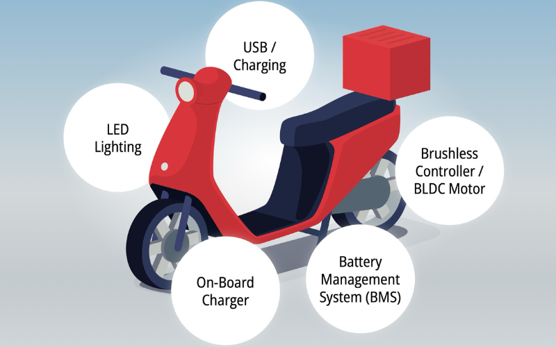 Two- and Three-Wheeled EVs Offer Many Advantages mcc semi micro commercial components 800x500